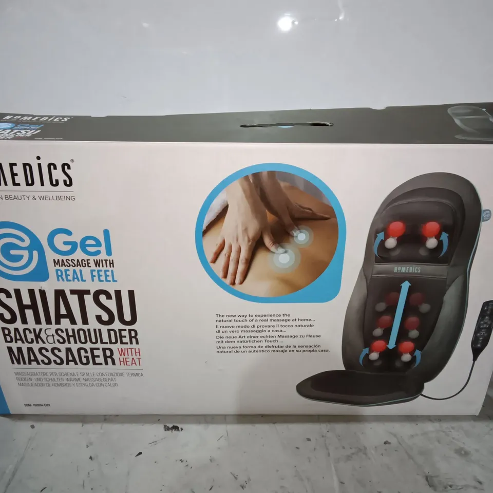 BOXED HOMEDICS SHIATSU BACK AND SHOULDER MASSAGER 