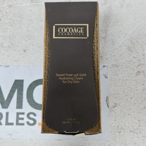 COCOAGE COSMETICS SWEET TREAT 24K GOLD HYDRATING CREAM FOR DRY SKIN – 50 ML