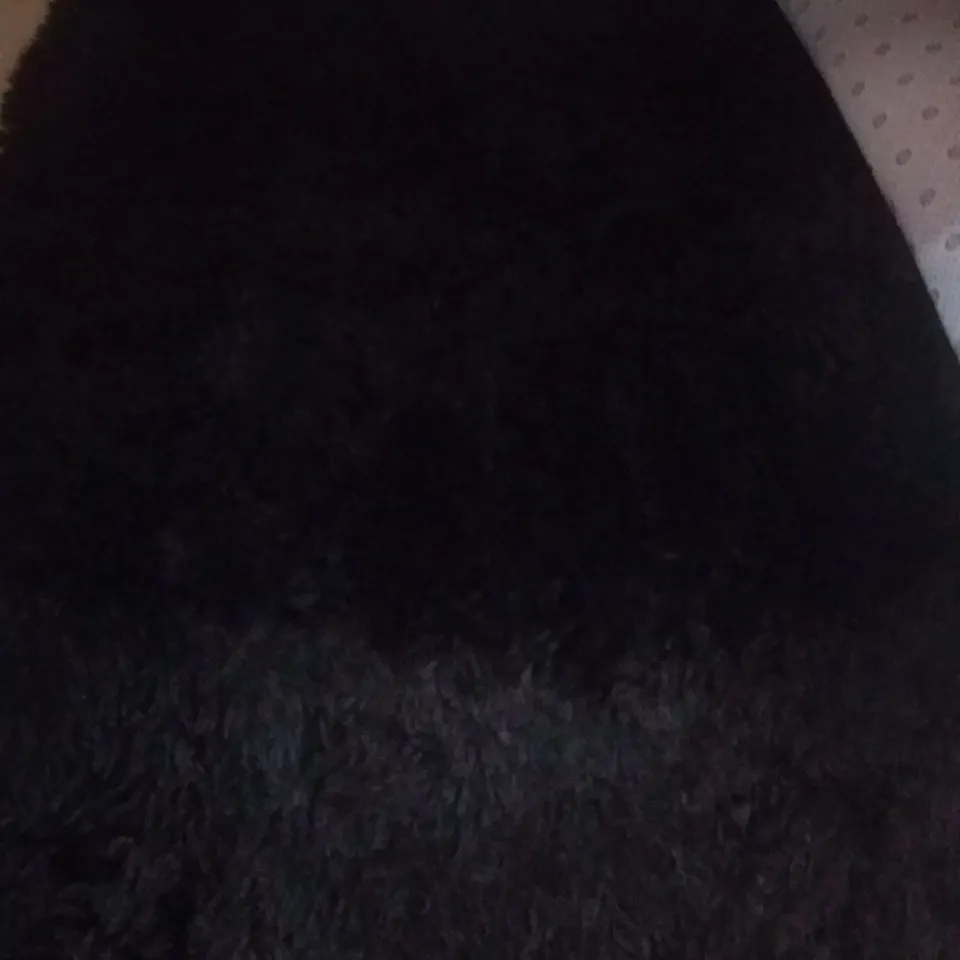 PHYLLIDA SHAGGY BLACK RUG 170X120CM