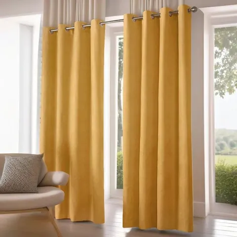 NALAIYAH ROOM DARKENING EYELET CURTAINS, // SIZE: UNSPECIFIED