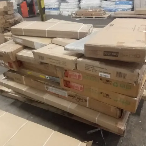 PALLET OF ASSORTED INCOMPLETE FURNITURE PARTS AND PIECES