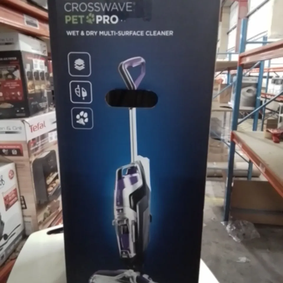 BOXED BISSELL CROSSWAVE PET PRO WET & DRY MULTI CLEANER