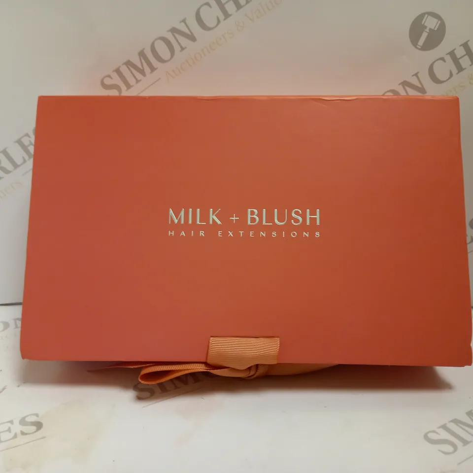 SEALED MILK + BLUSH HAIR EXTENSIONS 16INCH SEAMLESS BRONDE HIGHLIGHTED 