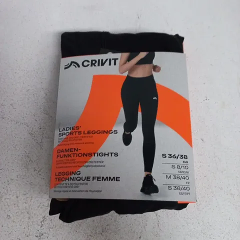 CRIVIT LADIES' SPORTS LEGGINGS – UK 8-10