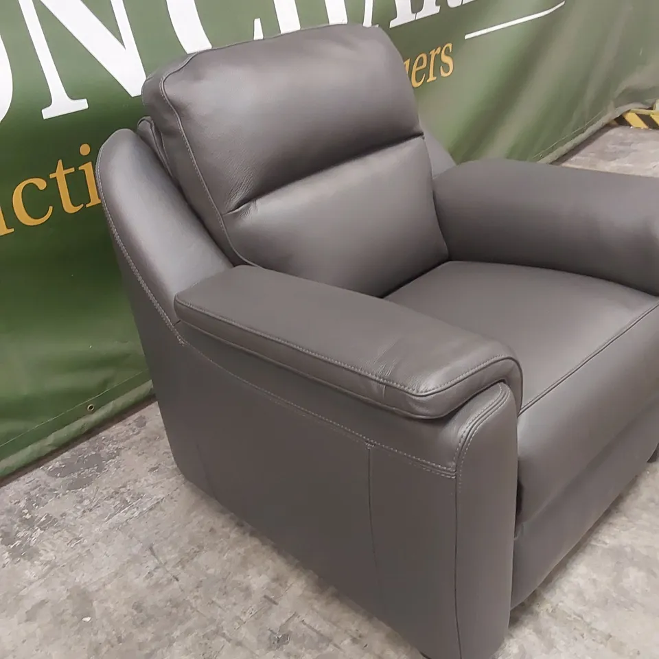 QUALITY DESIGNER ITALIAN MADE PARMA LEATHER ARMCHAIR