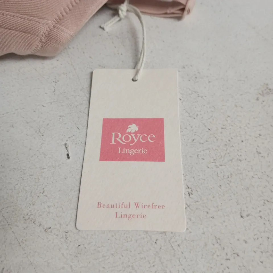 UK 32B ROYCE LINGERIE MAISIE BRA BLUSH – WIREFREE