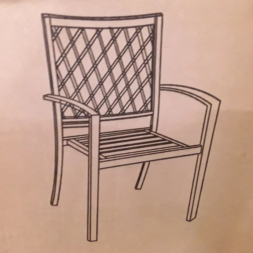 BOXED BLACK METAL TABLE & 4 BLACK METAL CHAIRS (3 BOXES)