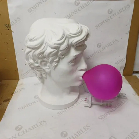 SELETTI WONDER LAMP BUST WITH BUBBLEGUM BULB