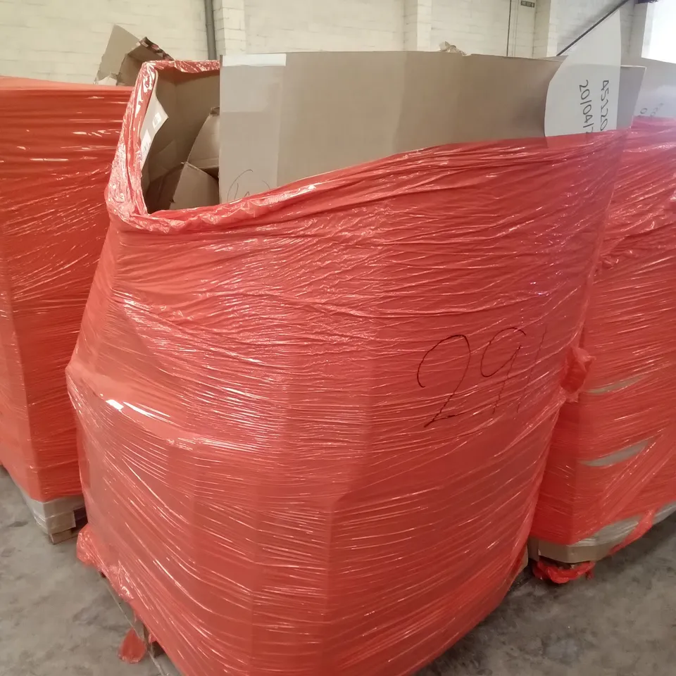 PALLET OF ASSORTED ITEMS INCLUDING HEATED THROW BLANKET, PANTI STAND MIXER, KIDS TOILET STEP, KIDS TRICYCLE, METAL CLOTHES RAIL, AMAGABELI PVC COATED WIRE MESH NETTING 