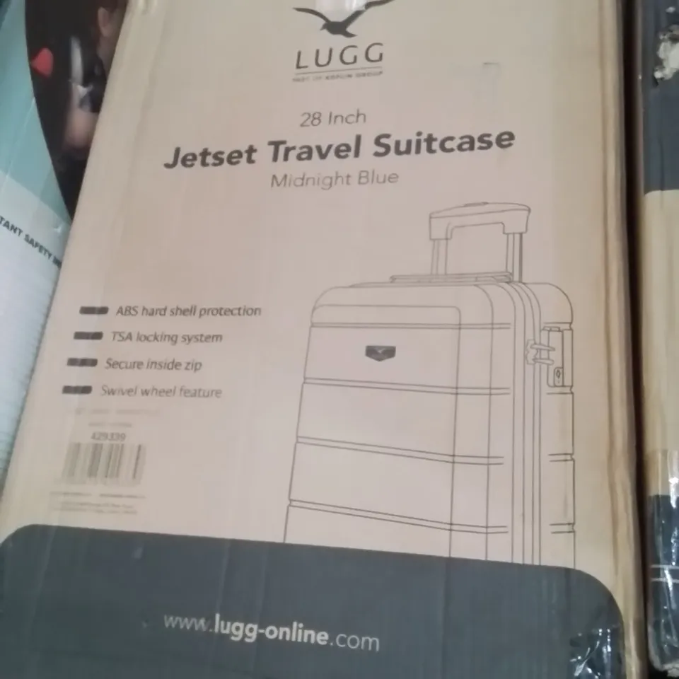 BOXED LUGG 28INCH JETSET TRAVEL SUITCASE MIDNIGHT BLUE 