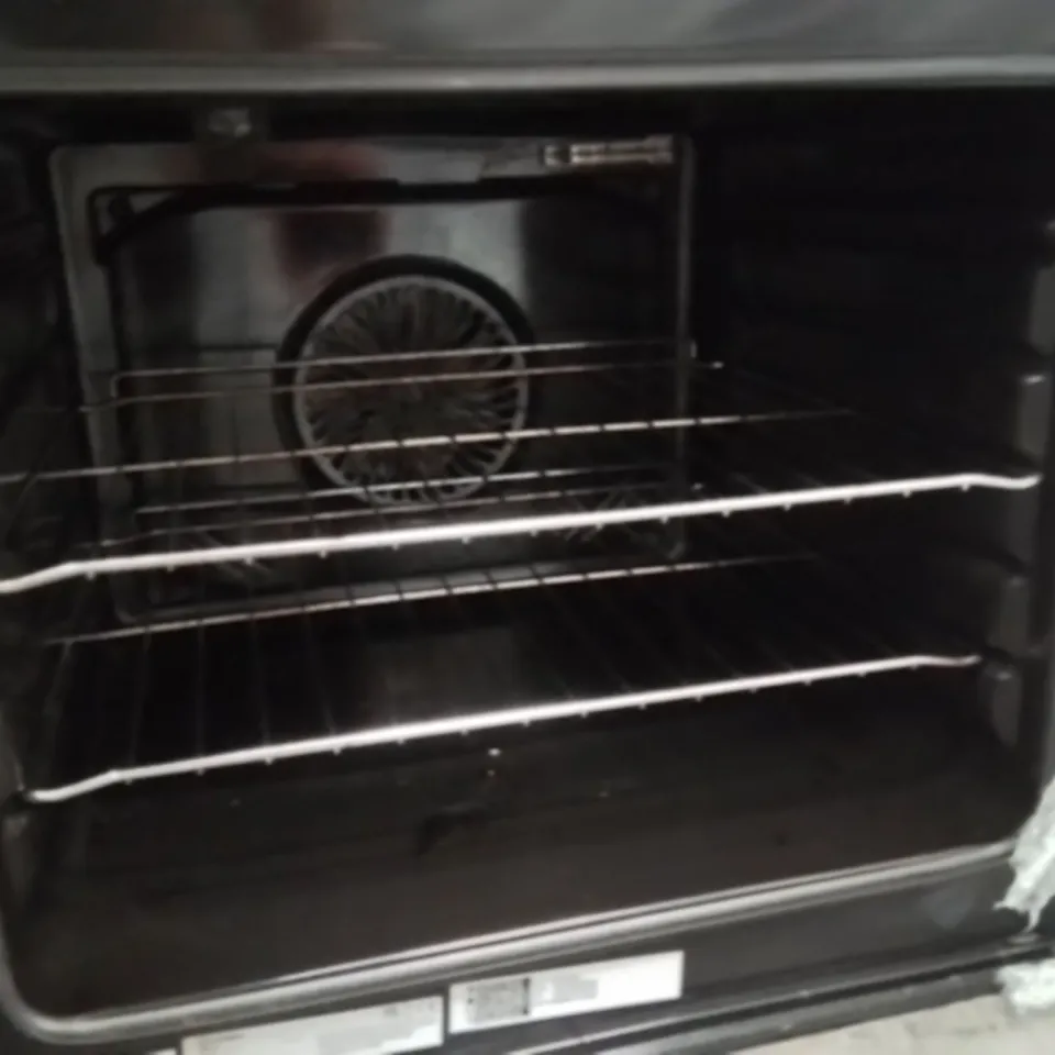INDESIT IDE6VMB 60CM ELECTRIC DOUBLE COOKER WITH CERAMIC HOB - BLACK