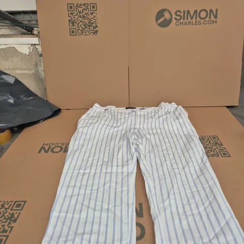 MR MARVIS THE LAZIES STRIPED LOUNGE TROUSERS – HANDMADE IN PORTUGAL, W38 L36