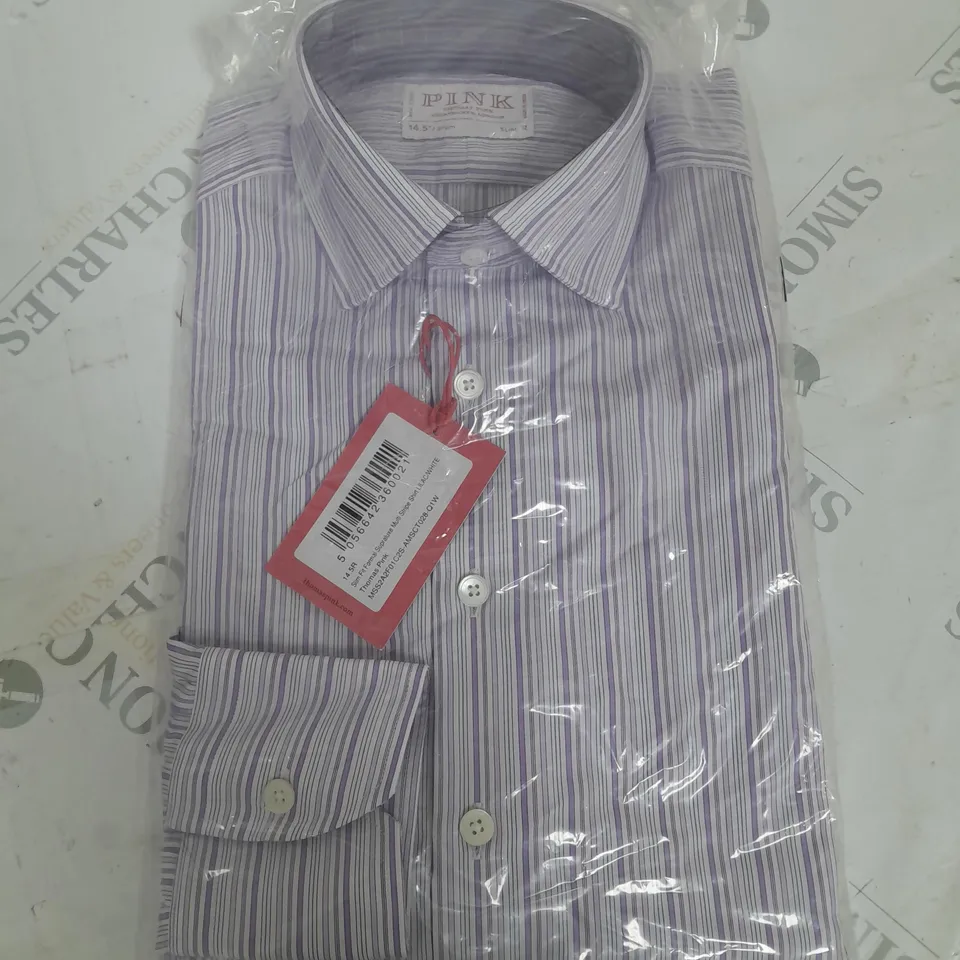 THOMAS PINK SLIM FIT FORMAL LS SHIRT - 14.5" / 37CM