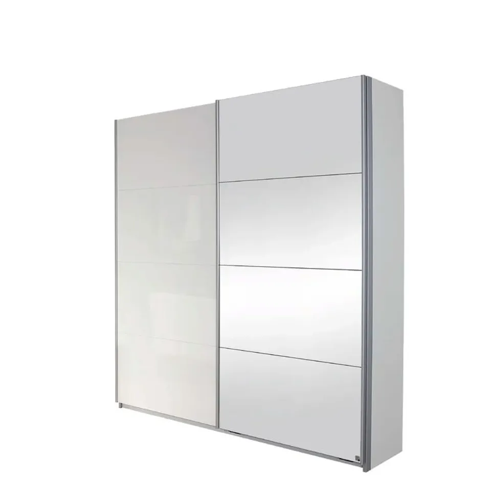 BAGGED MINOSA 2 DOOR SLIDING WARDROBE // MISSING ITEMS (4 BOXES, 4 OUT OF 5 BOXES ONLY)