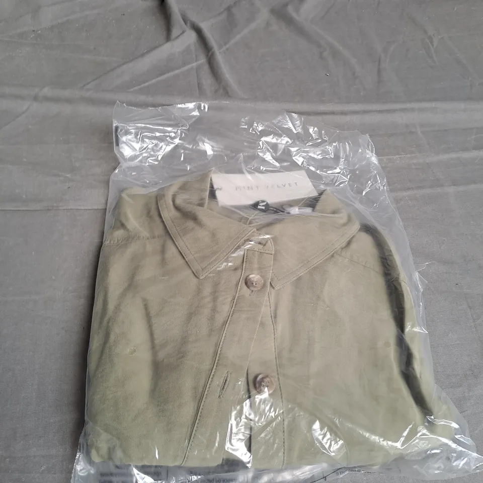 MINI VELVET SHIRT MIDI DRESS SIZE 12