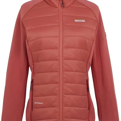 REGATTA RWN298 CLUMBER V HYBRID JACKET RUMBA RED SIZE UK 14