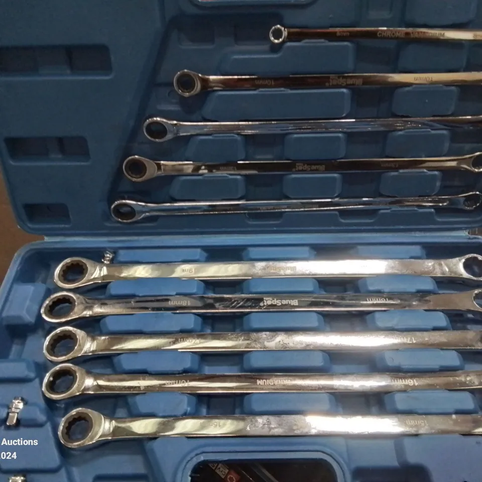 MIXED BOX OF TOOLS TO INCLUDE: VARIOUS SOCKET SETS, DOUBLE FLARING TOOL KIT ETC.