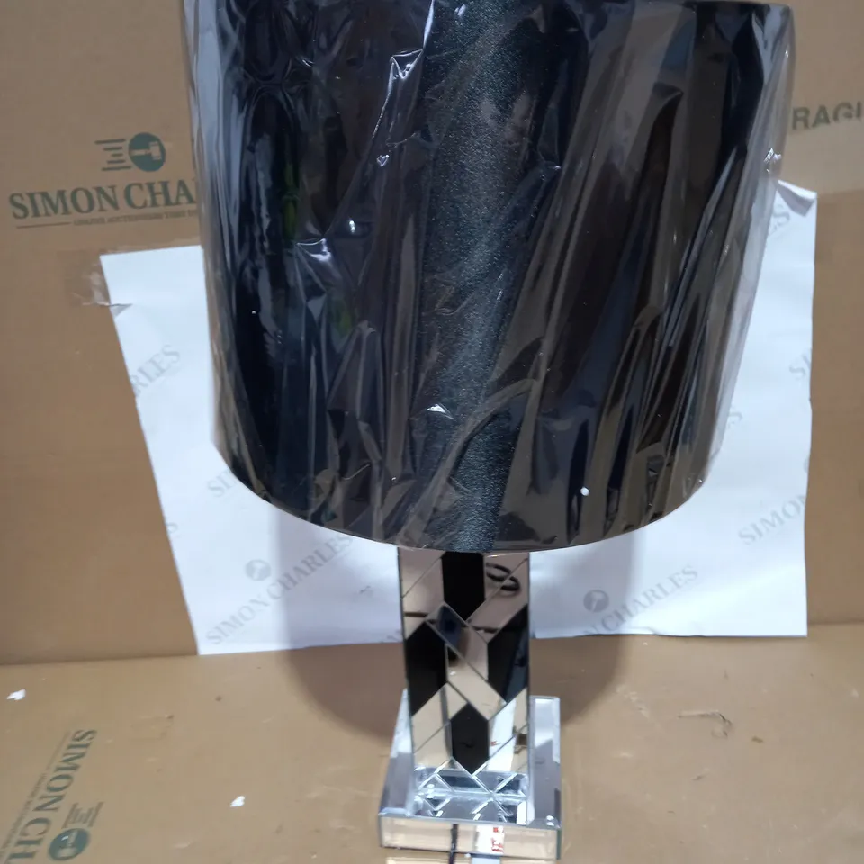 JM BY JULIEN MACDONALD MIRRORED PAVED TABLE LAMP