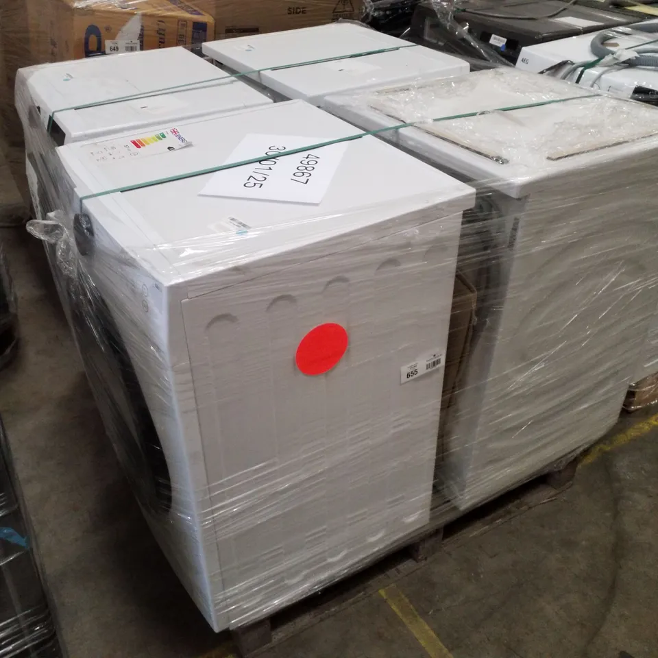 PALLET OF APPROXIMATELY 4 UNPROCESSED RAW RETURN WHITE GOODS TO INCLUDE