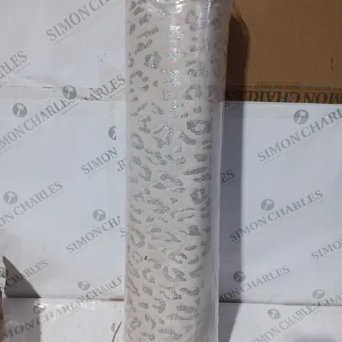 BOXED OFF WHITE LEOPARD PRINT RUN -120 X 170CM