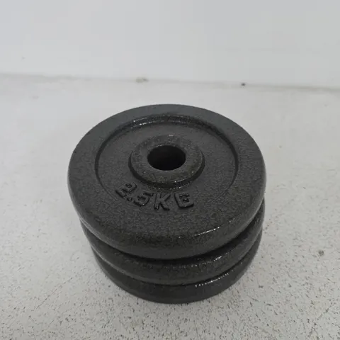 3 X 2.5 KG WEIGHT PLATES