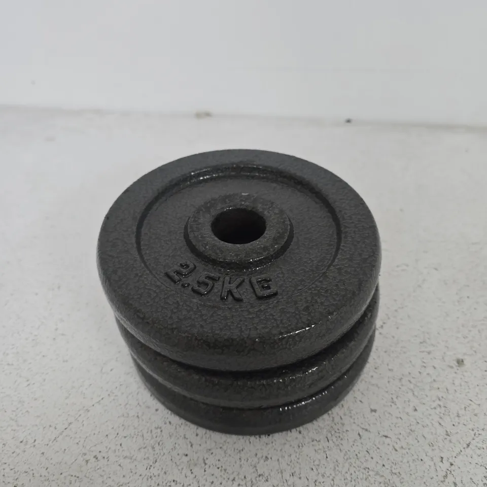 3 X 2.5 KG WEIGHT PLATES