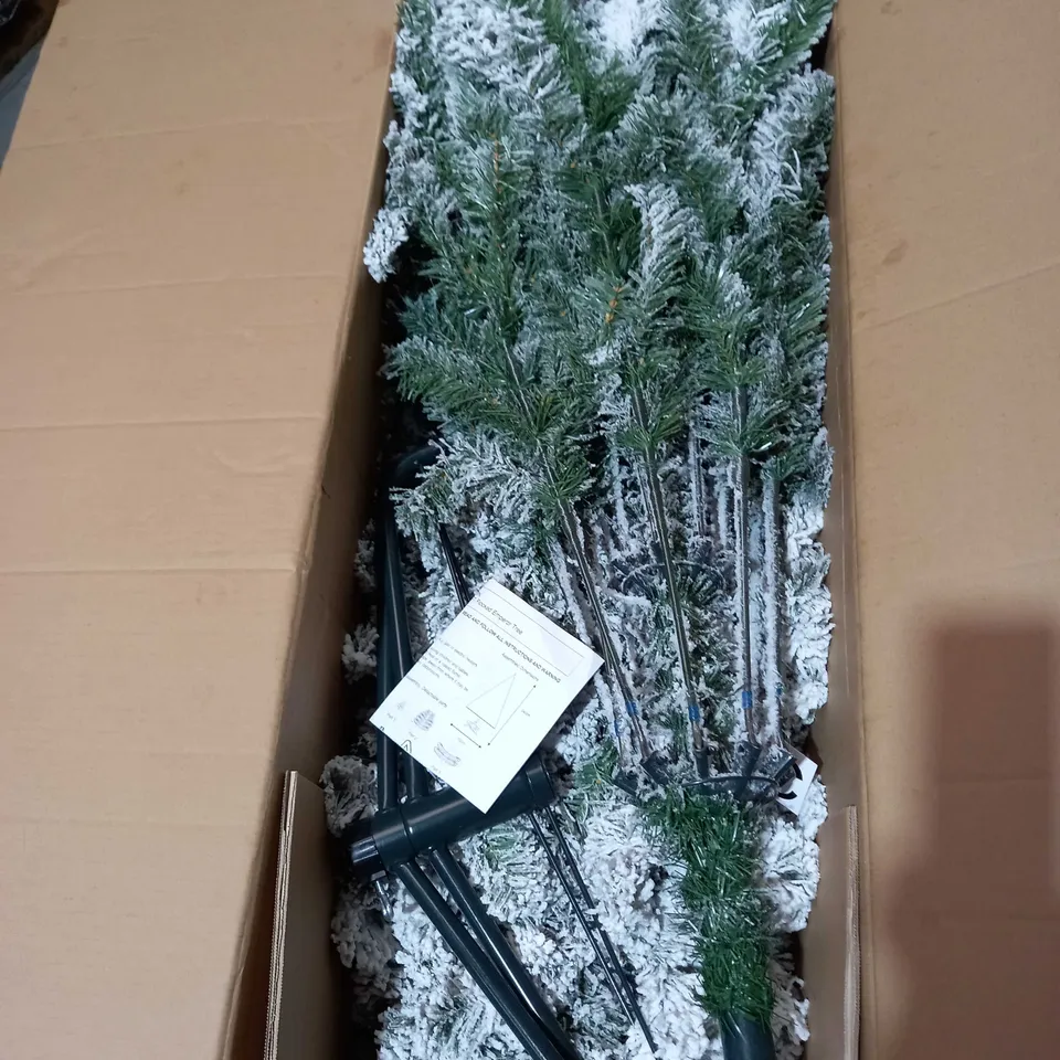 8FT FLOCKED EMPEROR TREE