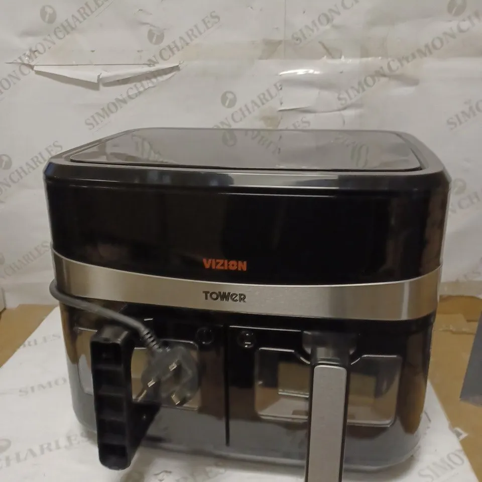 TOWER T17100 VORTX VIZION 9L DUAL BASKET AIR FRYER