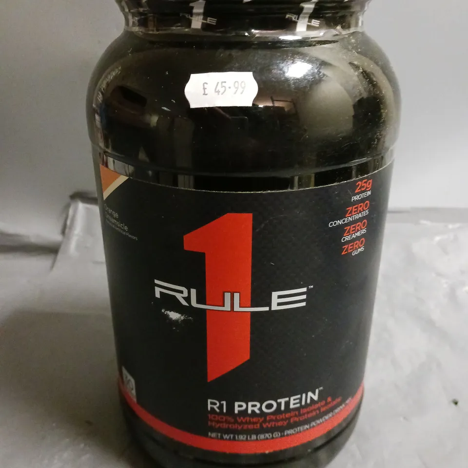 1 RULE R1 PROTEIN POWDER DRINK MIX - ORANGE 870G