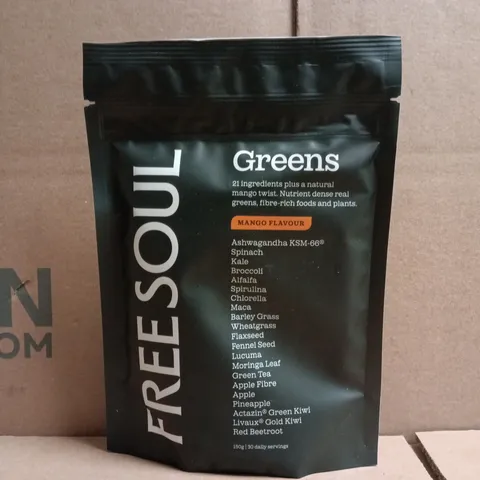 FREE SOUL GREENS - MANGO FLAVOUR (150G)