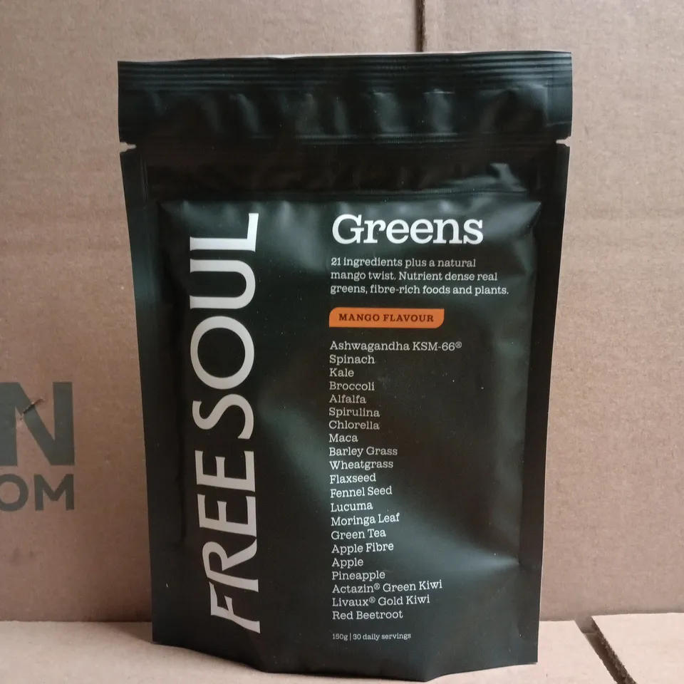 FREE SOUL GREENS - MANGO FLAVOUR (150G)