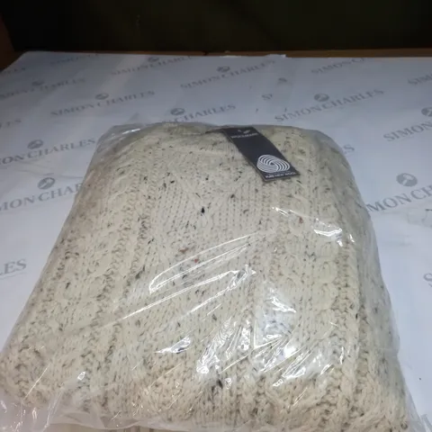 BOX OF 10PULL PURE LAIRE ROUND NECK HOMME STYLE BEIGE JUMPERS SIZE L