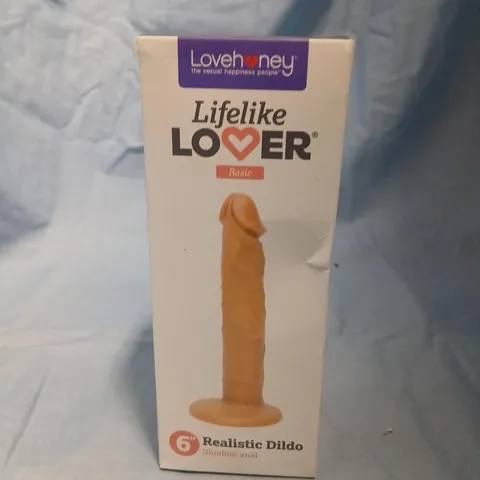 LOVEHONEY LIFELIKE LOVER 6IN REALISTIC DILDO