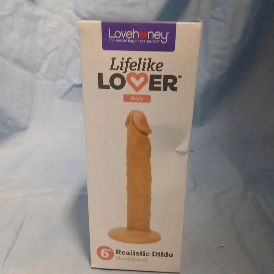 LOVEHONEY LIFELIKE LOVER 6IN REALISTIC DILDO
