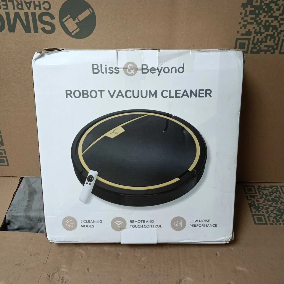BLISS AND BEYOND ROBOT VACUUM CLEANER BOXED