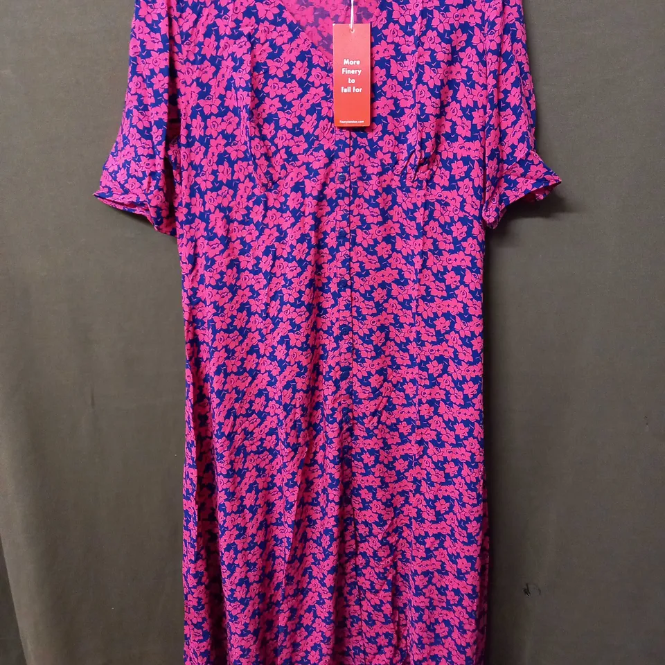 FINERY PINK FLORAL DRESS - UK 20