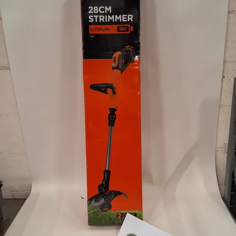 BOXED BLACK+DECKER 28CM STRIMMER