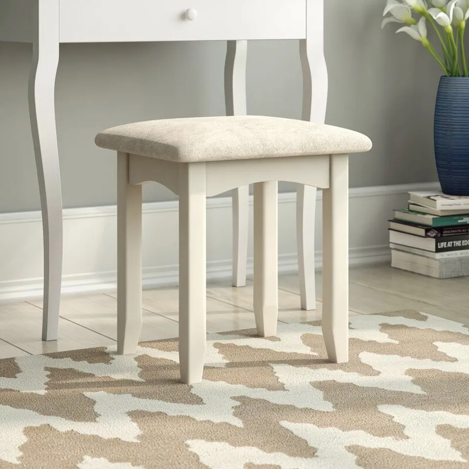 BOXED MAPLESVILLE DRESSING TABLE STOOL
