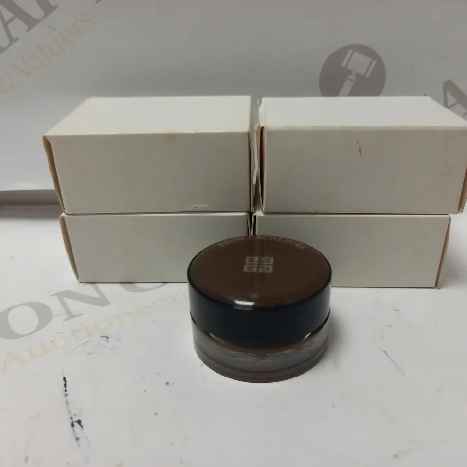 LOT OF 4 GIVENCHY CREAM EYESHADOW - 9 BRUN CACHEMIRE