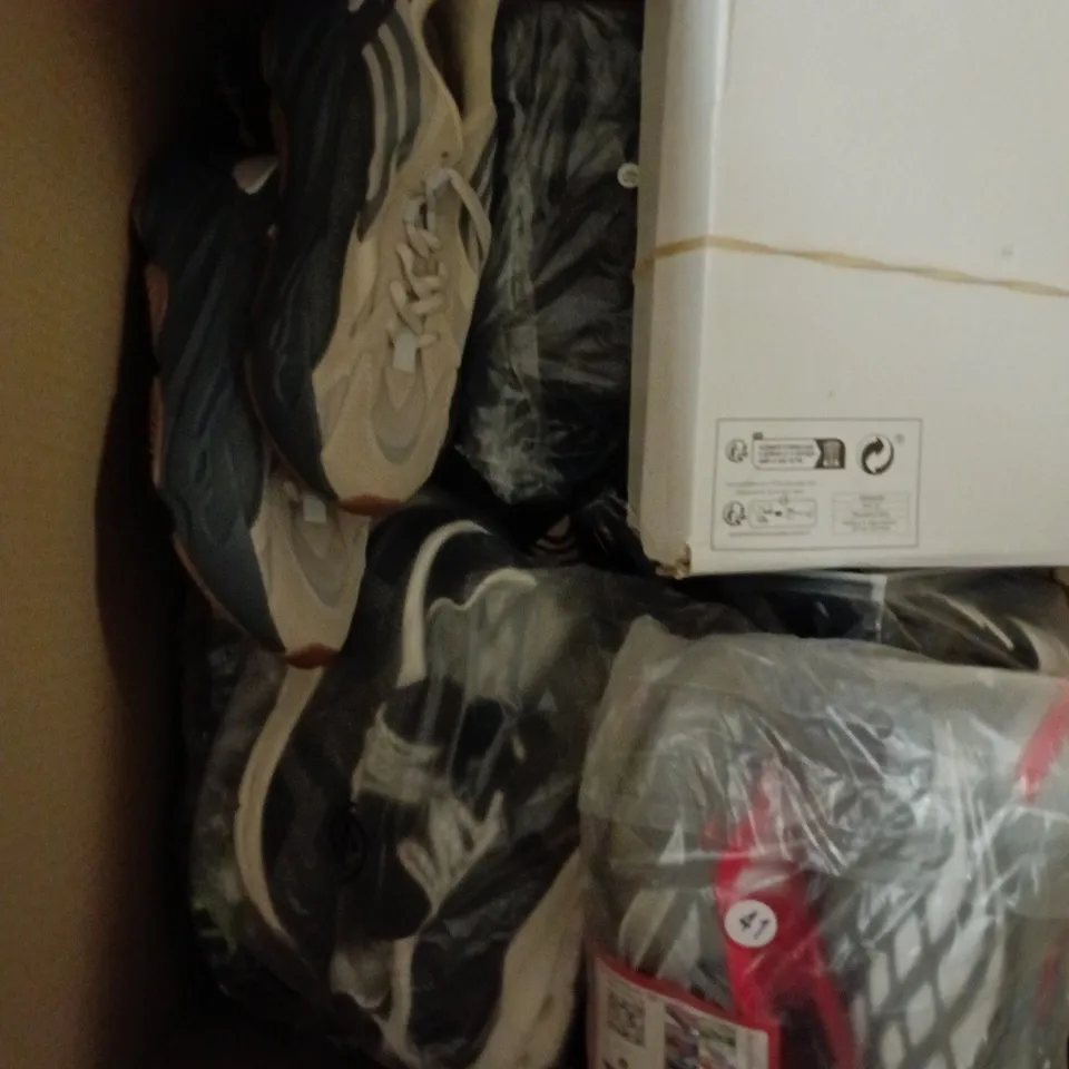 APPROXIMATELY 10 ASSORTED PAIRS OF FOOTWEAR PRODUCTS IN VARIOUS STYLES & SIZES