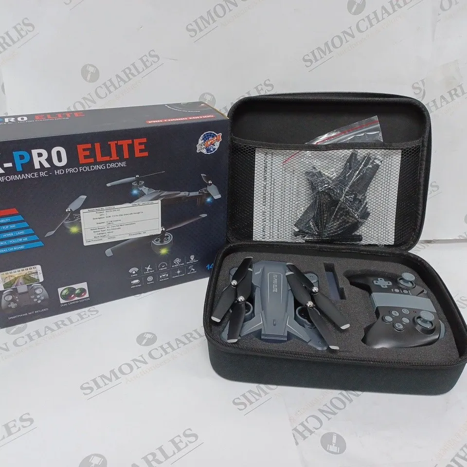 BOXED RDM FX-PRO ELITE HIGH PERFORMANCE RC HD PRO FOLDING DRONE 