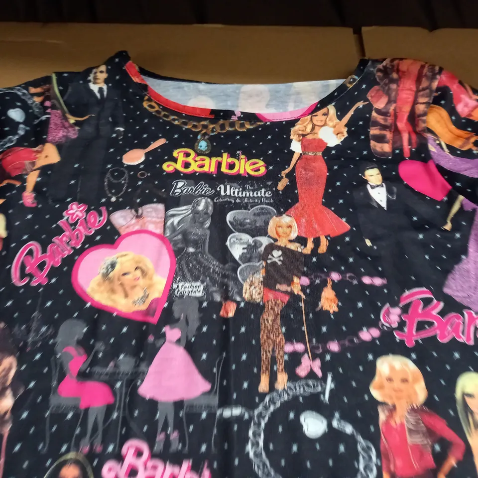 LOT OF 5 BARBIE THEMED DRESSES - VARIOUS SIZES