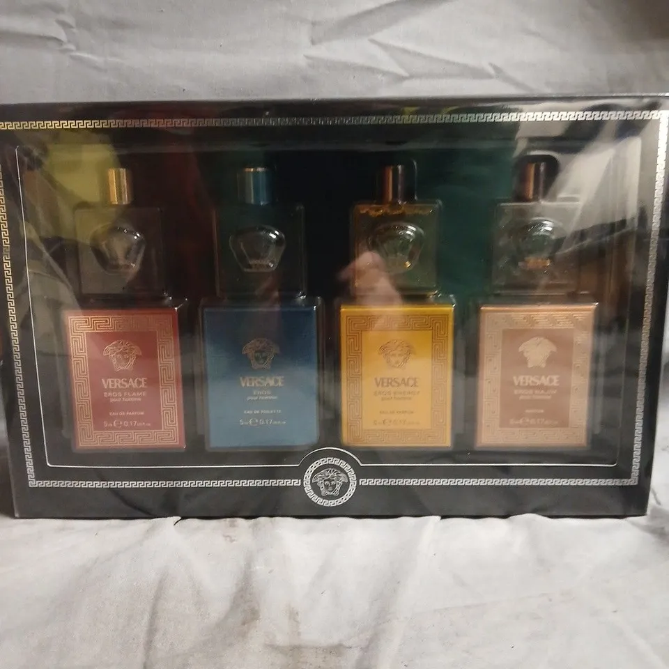 VERSACE FOUR-PIECE FRAGRANCE GIFT SET - MINI BOTTLES 