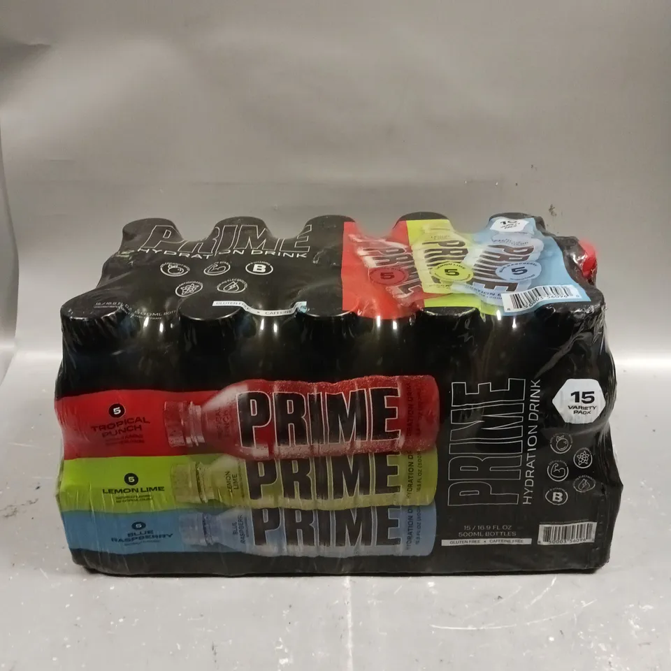 15 X PRIME HYDRATION DRINK VARIETY PACK - COLLECTION ONLY 