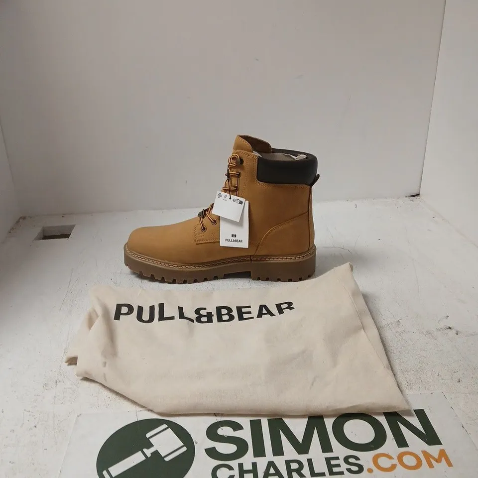 PULL&BEAR MEN'S TAN BOOTS – UK 10 (EUR 44)