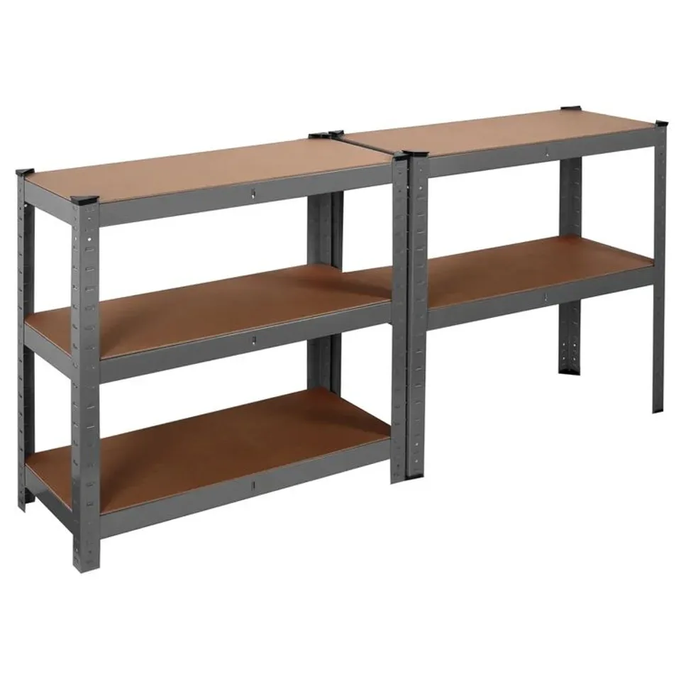 BOXED 150CM 5-SHELF SHELVING UNIT BLACK (1 BOX)