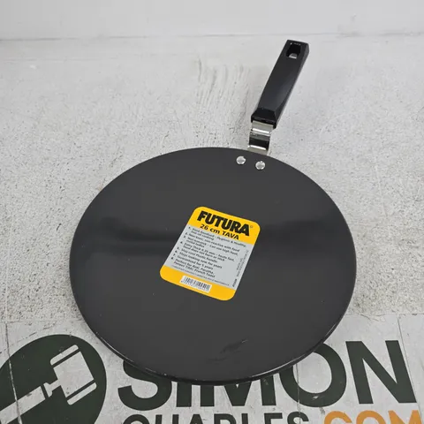 FUTURA HARD ANODISED CONCAVE TAVA GRIDDLE - 26CM