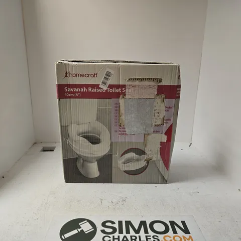 HOMECROFT SAVANAH RAISED TOILET SEAT 10CM (4") BOXED