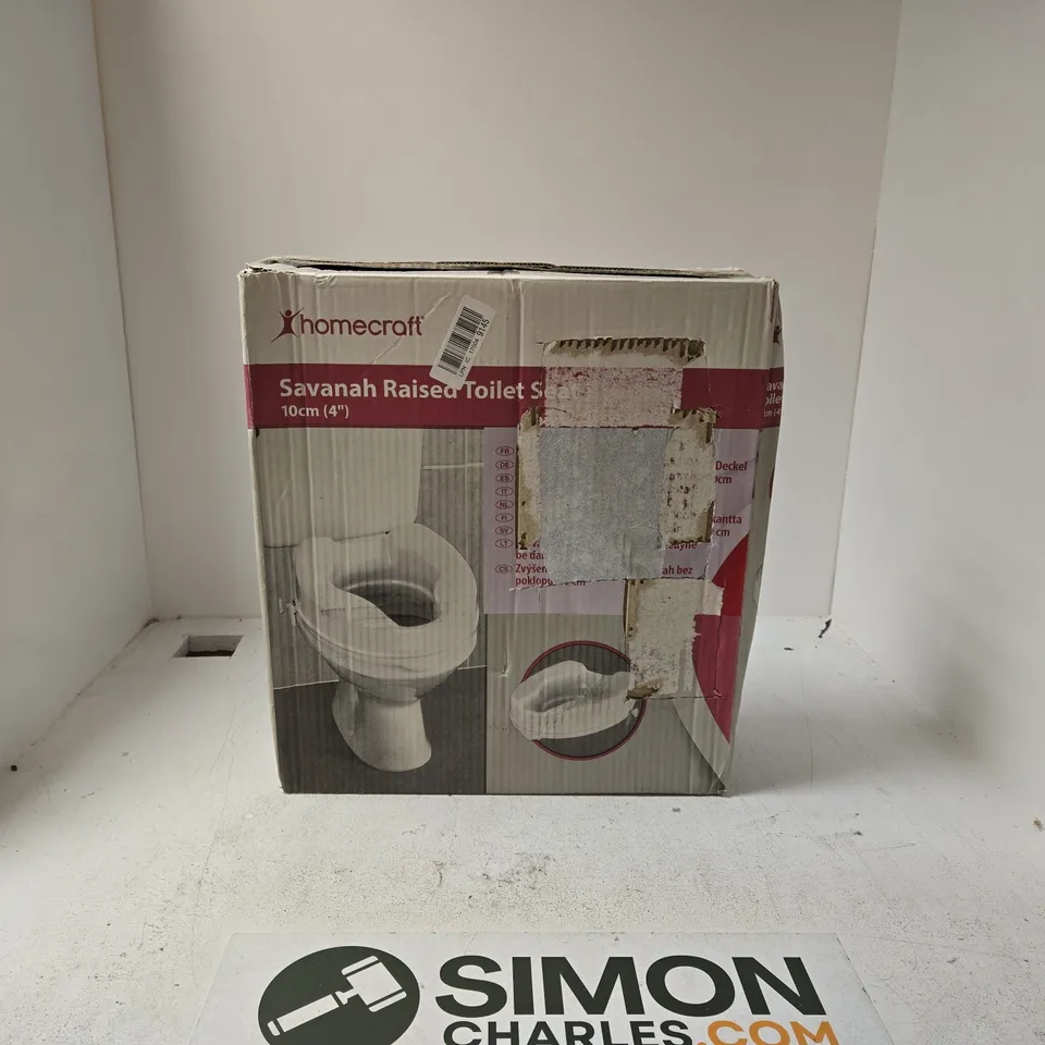 HOMECROFT SAVANAH RAISED TOILET SEAT 10CM (4") BOXED