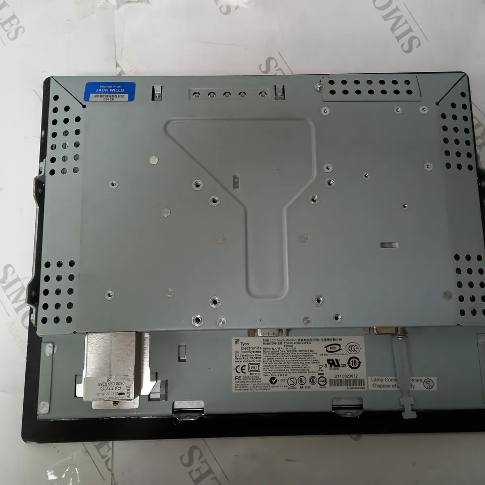 ELO TOUCHSYSTEMS 15" TOUCHSCREEN MONITOR ET1537L